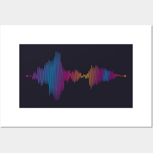 Audio Waveform Posters and Art